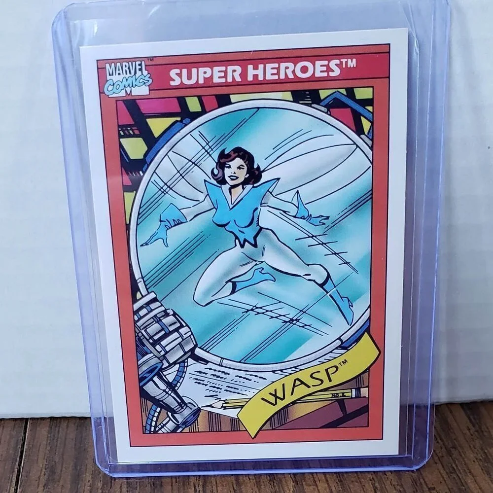 1990 Marvel Super Heroes Trading Card Impel Wasp #51